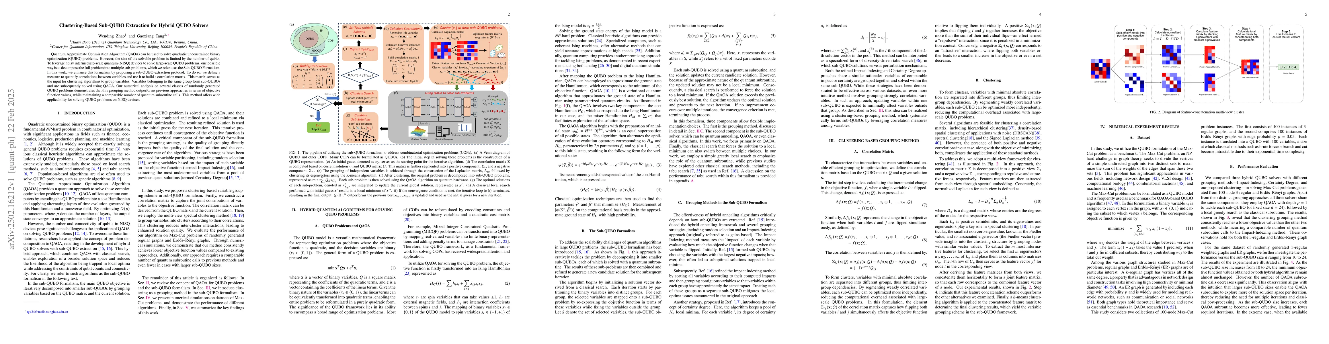 Thumbnail for Clustering-Based Sub-QUBO Extraction for Hybrid QUBO Solvers