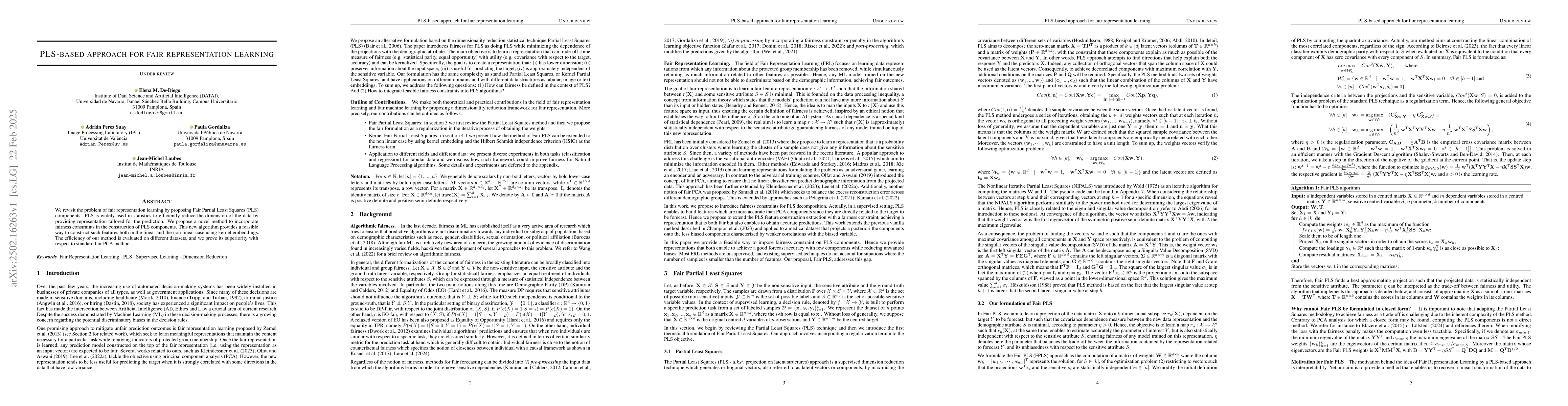 Thumbnail for PLS-based approach for fair representation learning