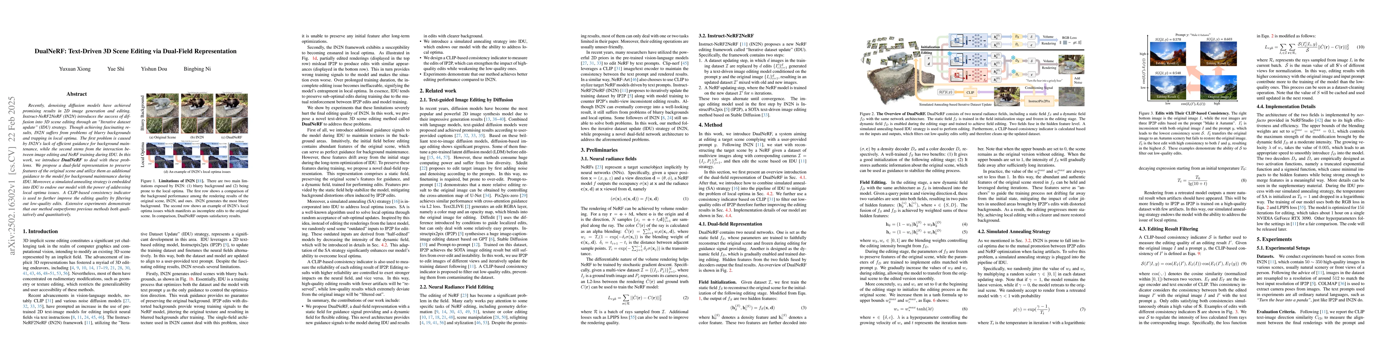 Thumbnail for DualNeRF: Text-Driven 3D Scene Editing via Dual-Field Representation