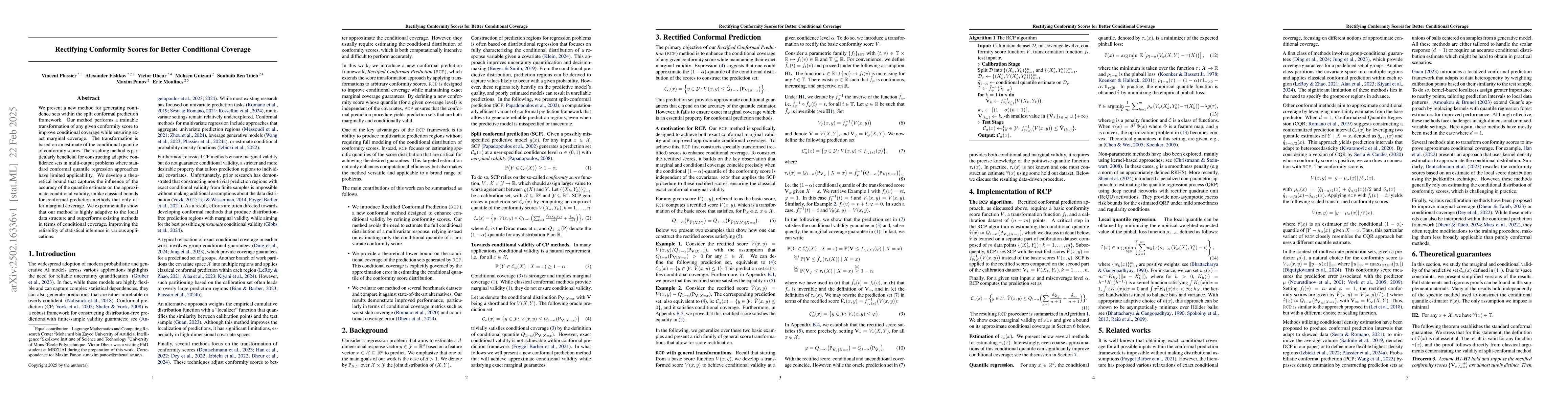 Thumbnail for Rectifying Conformity Scores for Better Conditional Coverage