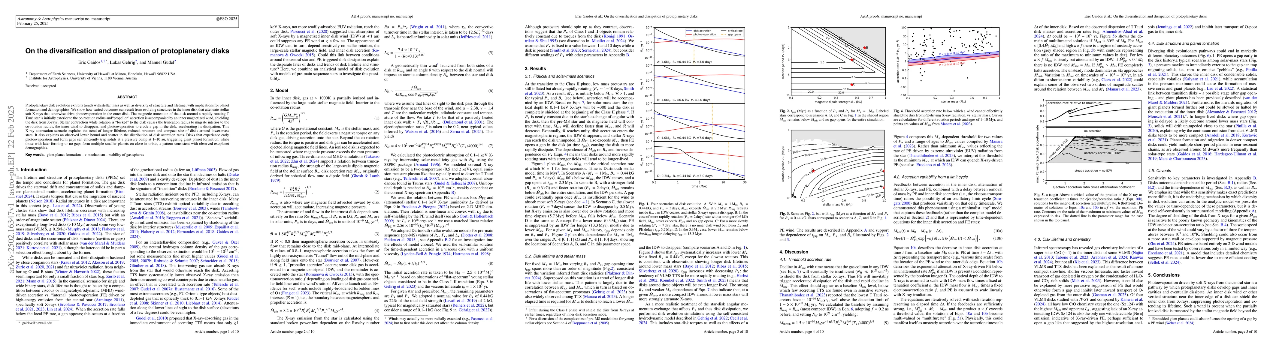 Thumbnail for On the diversification and dissipation of protoplanetary disks