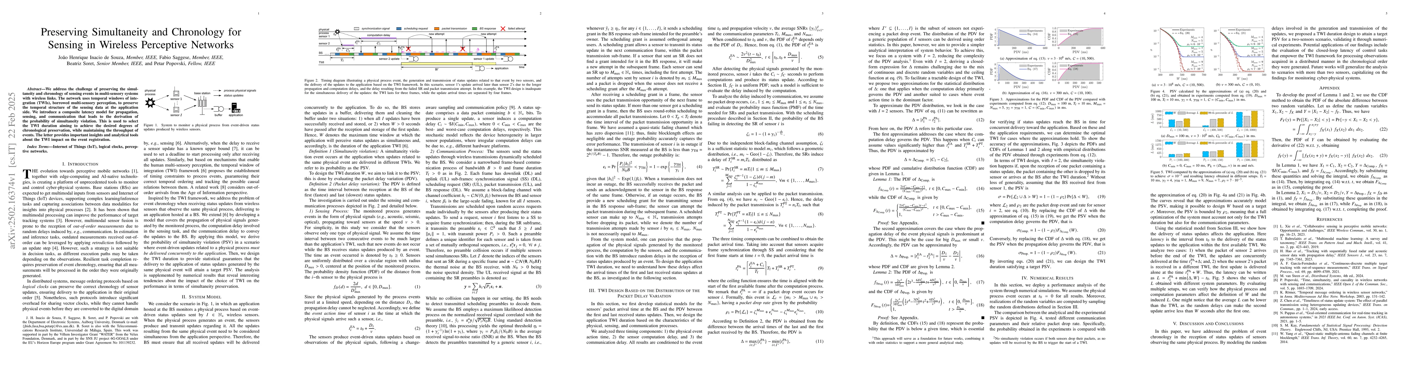 Thumbnail for Preserving Simultaneity and Chronology for Sensing in Wireless
  Perceptive Networks