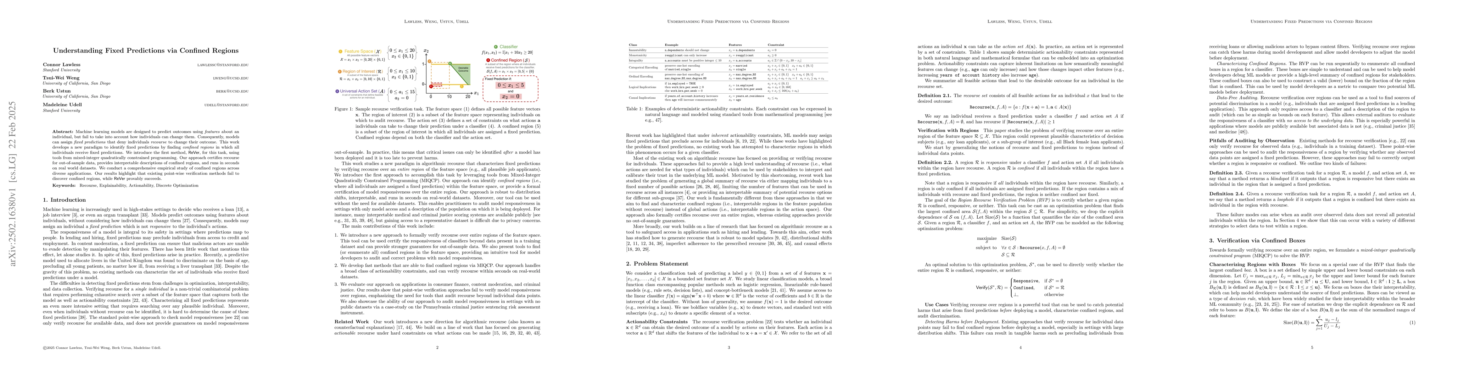 Thumbnail for Understanding Fixed Predictions via Confined Regions