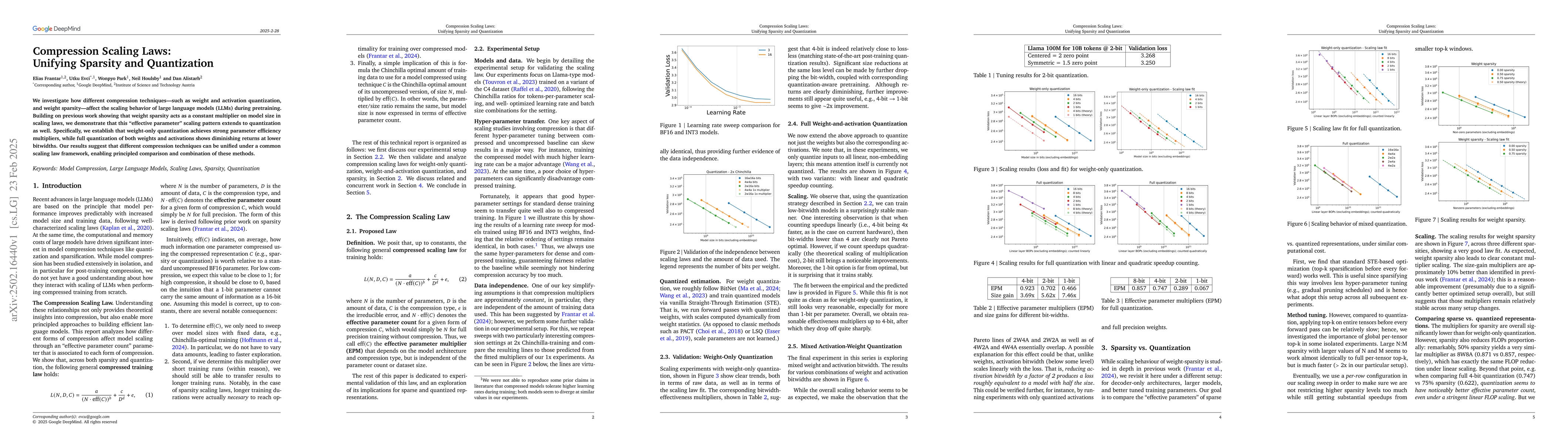 Thumbnail for Compression Scaling Laws:Unifying Sparsity and Quantization