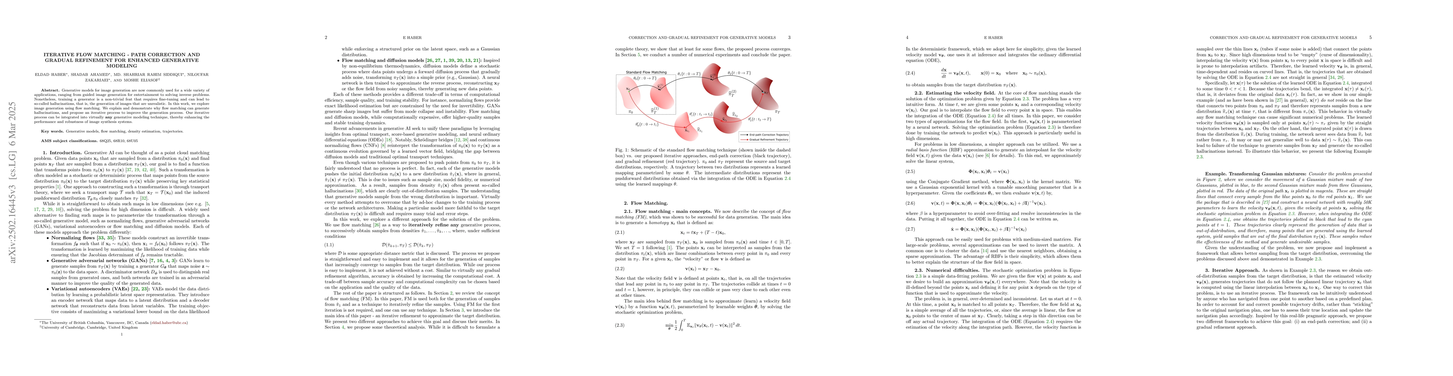 Thumbnail for Iterative Flow Matching -- Path Correction and Gradual Refinement for
  Enhanced Generative Modeling