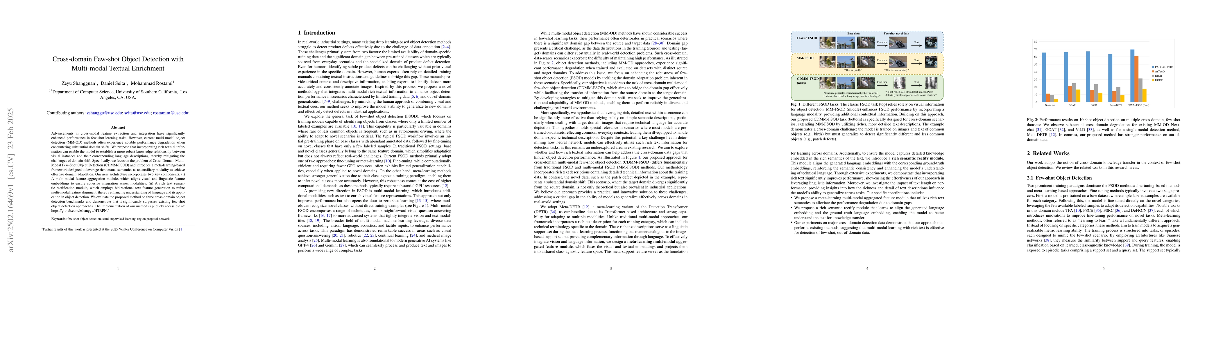 Thumbnail for Cross-domain Few-shot Object Detection with Multi-modal Textual
  Enrichment