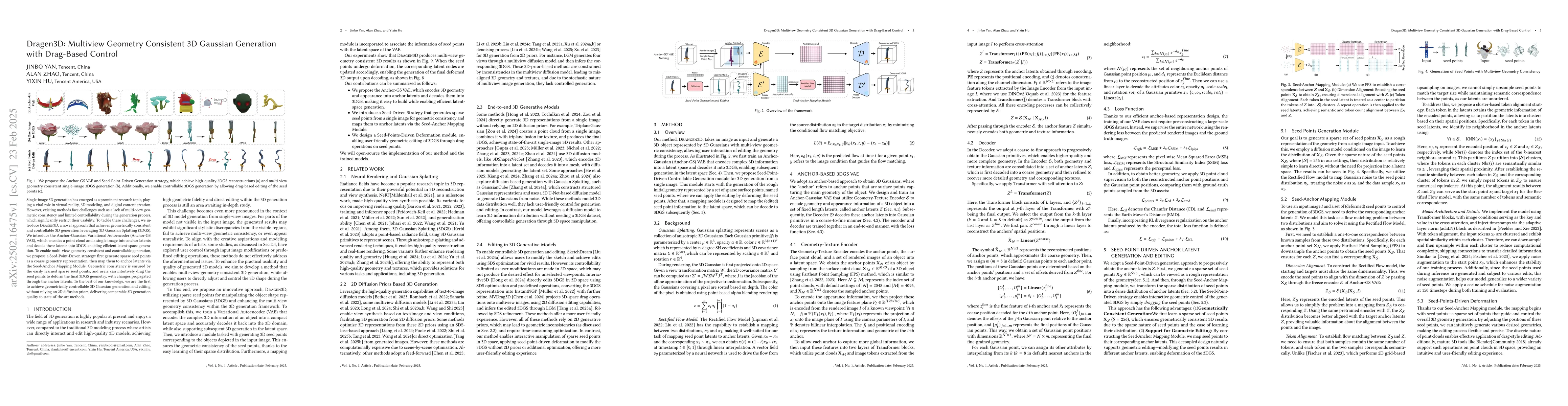 Thumbnail for Dragen3D: Multiview Geometry Consistent 3D Gaussian Generation with
  Drag-Based Control