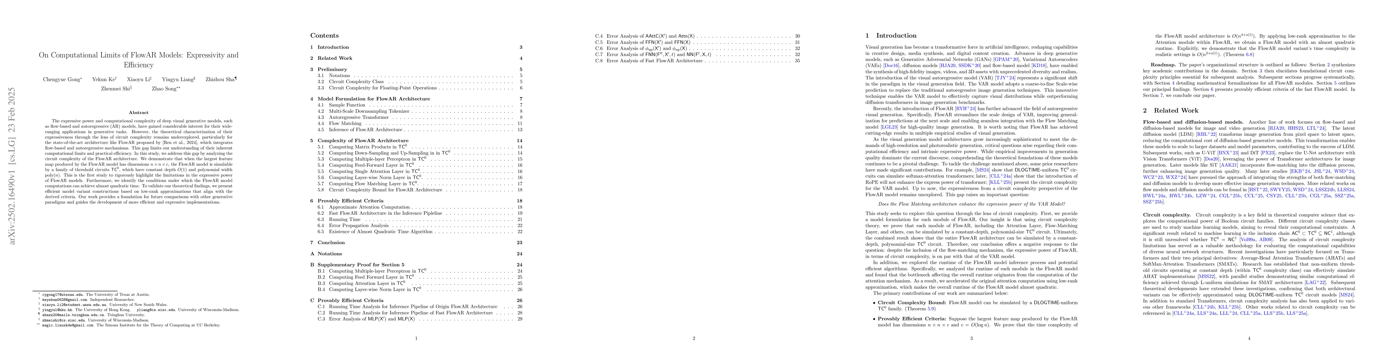 Thumbnail for On Computational Limits of FlowAR Models: Expressivity and Efficiency