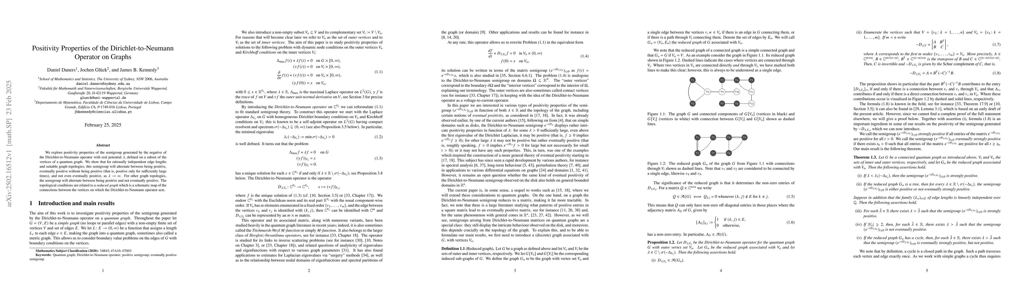Thumbnail for Positivity properties of the Dirichlet-to-Neumann operator on graphs