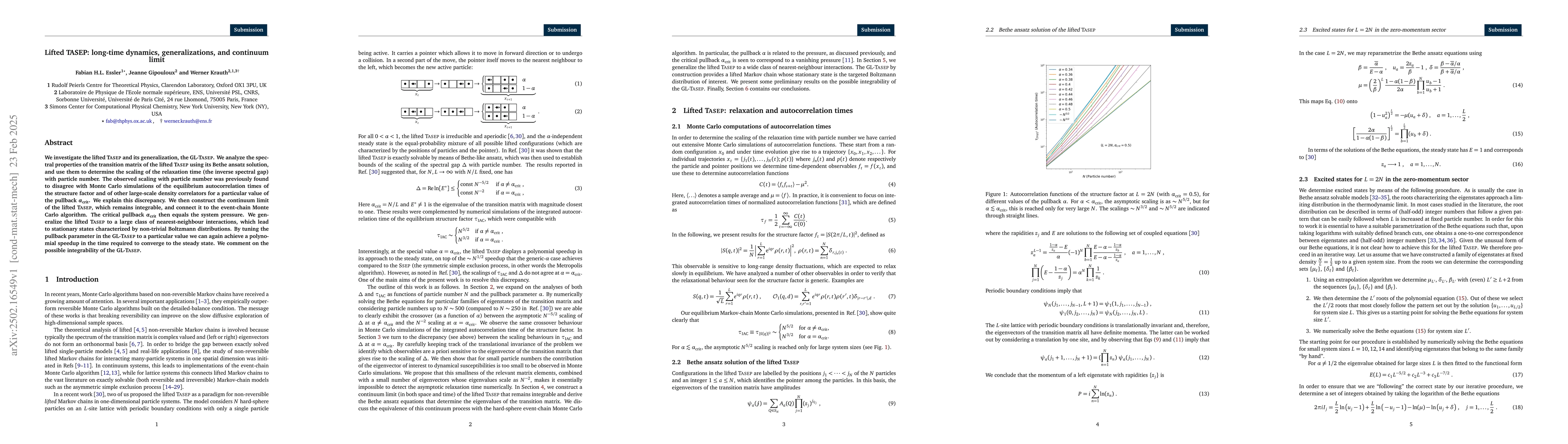 Thumbnail for Lifted TASEP: long-time dynamics,generalizations, and continuum limit