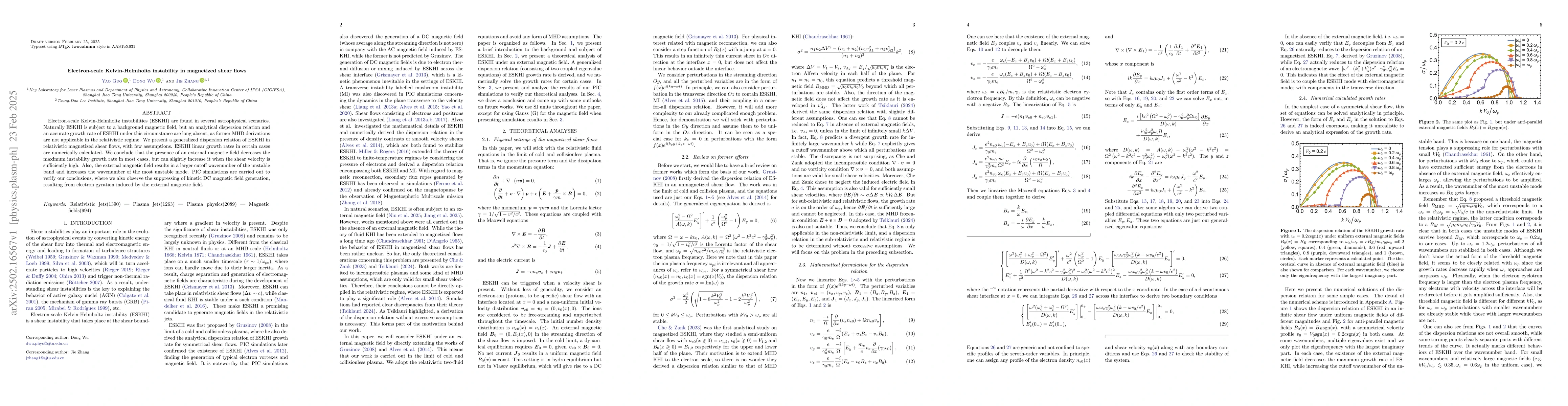 Thumbnail for Electron-scale Kelvin-Helmholtz instability in magnetized shear flows