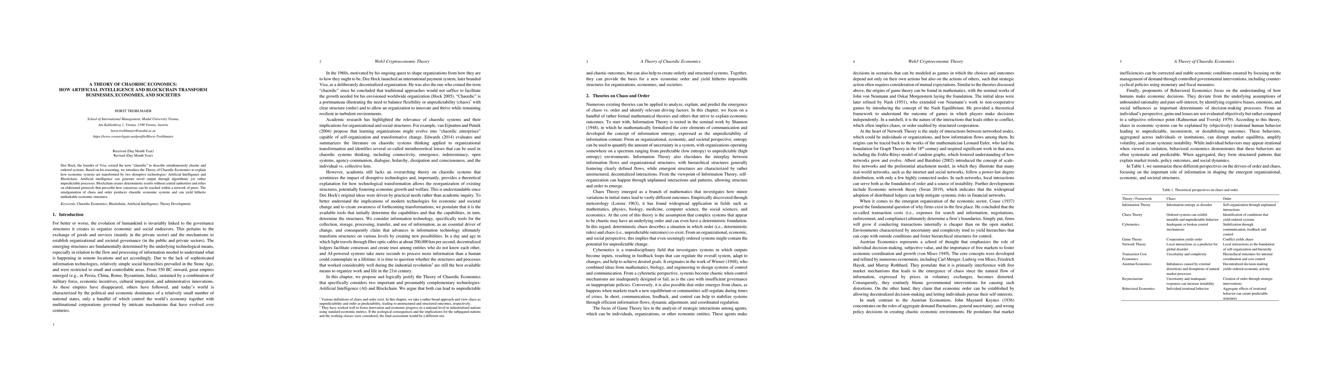 Thumbnail for A Theory of Chaordic Economics: How Artificial Intelligence and
  Blockchain Transform Businesses, Economies and Societies