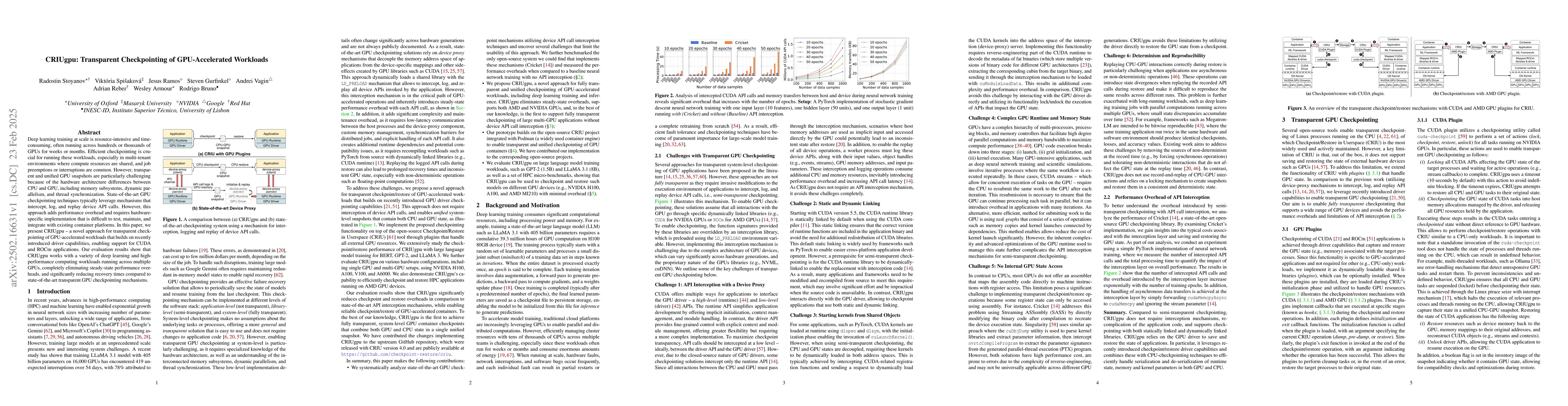 Thumbnail for CRIUgpu: Transparent Checkpointing of GPU-Accelerated Workloads