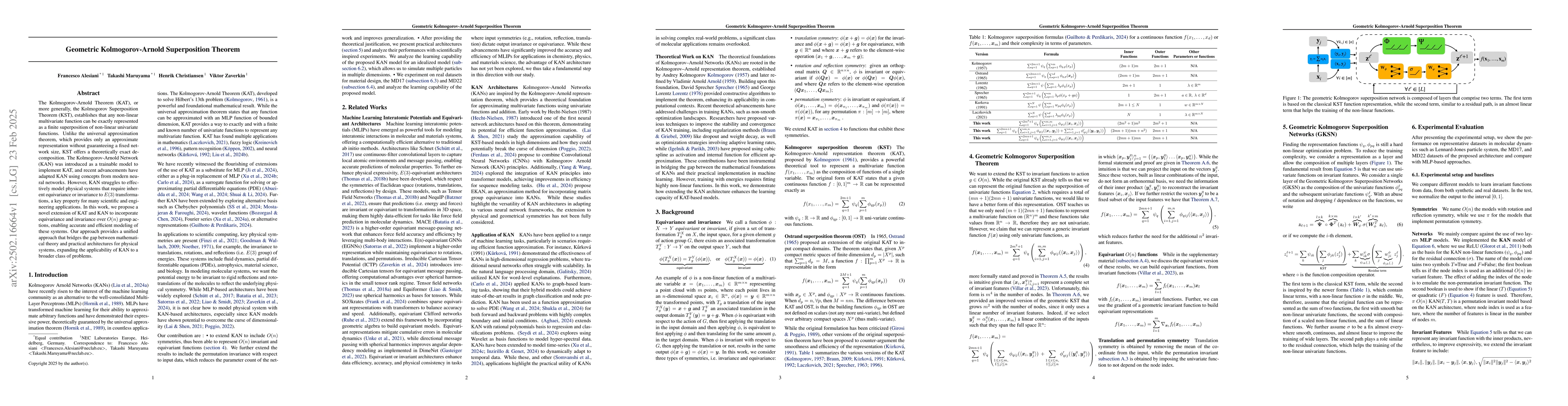 Thumbnail for Geometric Kolmogorov-Arnold Superposition Theorem