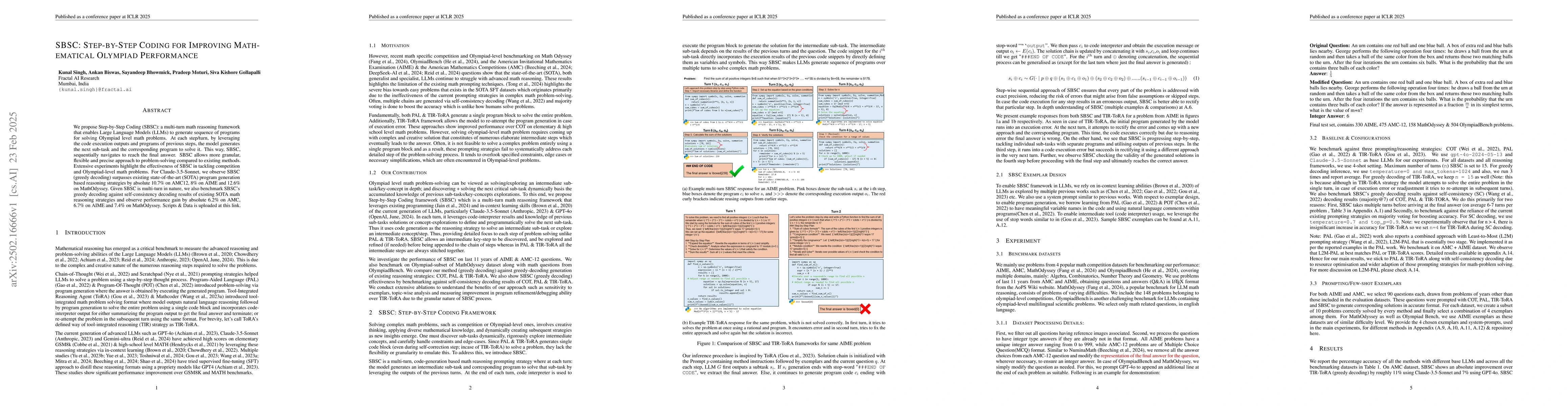 Thumbnail for SBSC: Step-By-Step Coding for Improving Mathematical Olympiad
  Performance