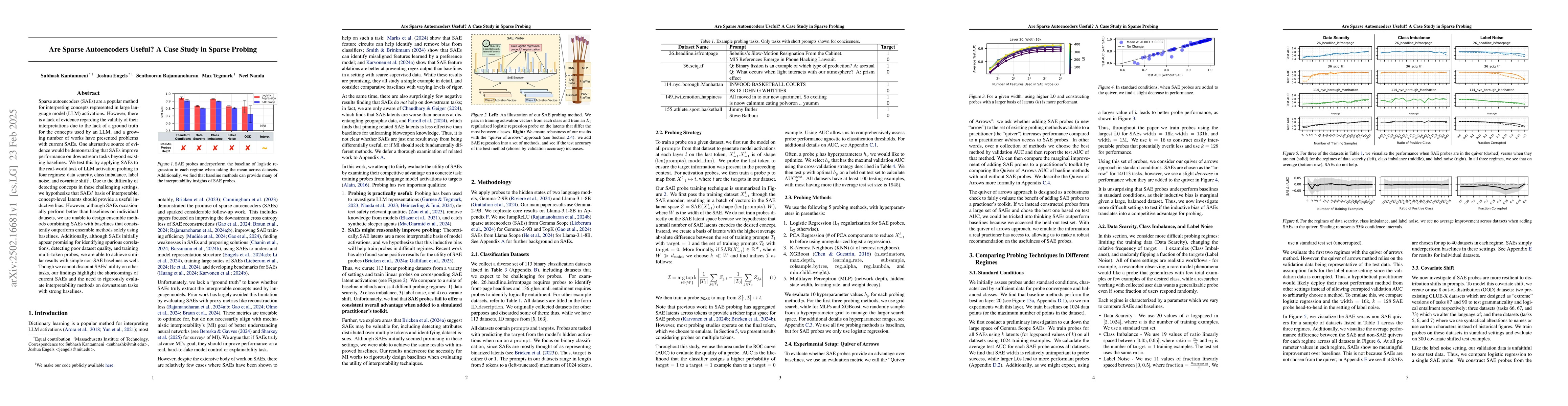 Thumbnail for Are Sparse Autoencoders Useful? A Case Study in Sparse Probing