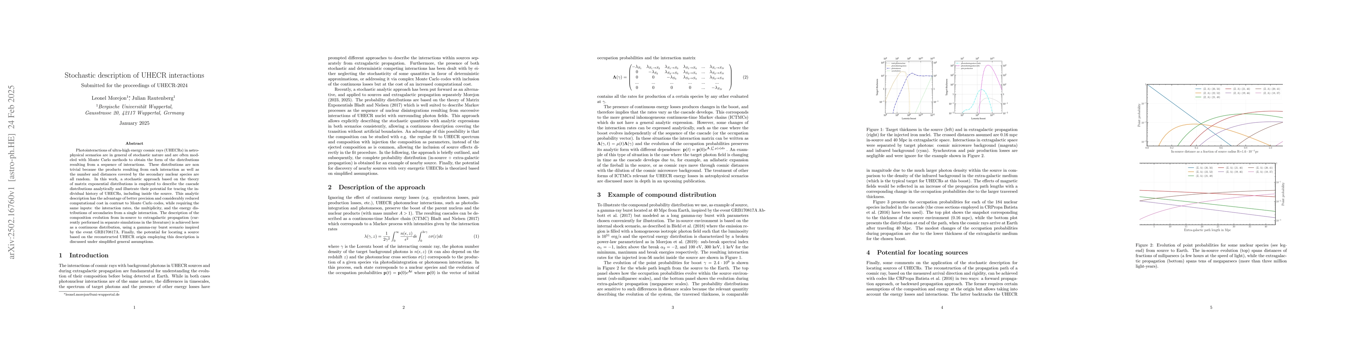 Thumbnail for Stochastic description of UHECR interactions