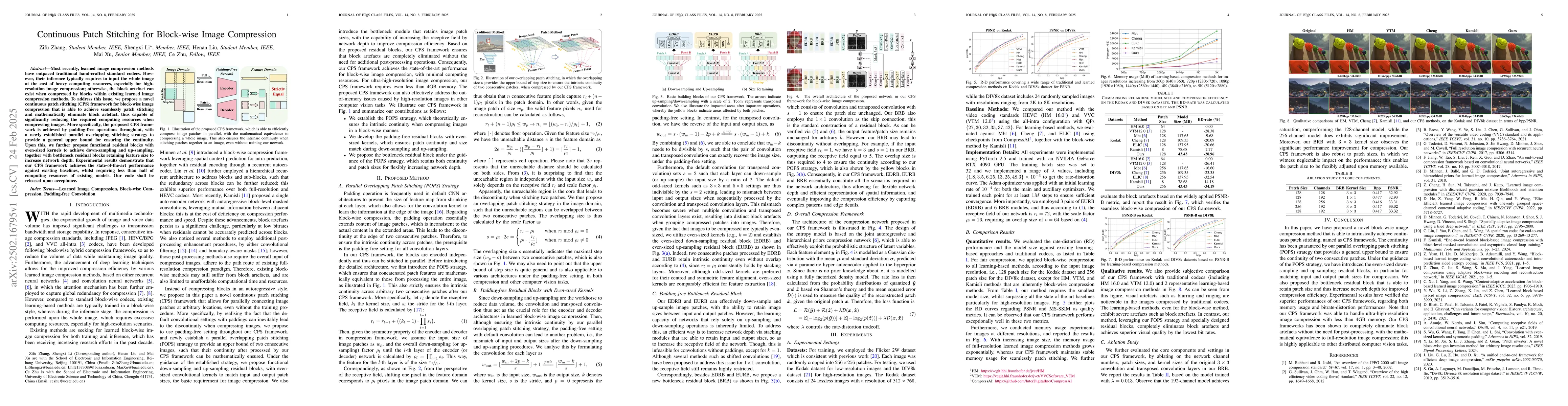 Thumbnail for Continuous Patch Stitching for Block-wise Image Compression