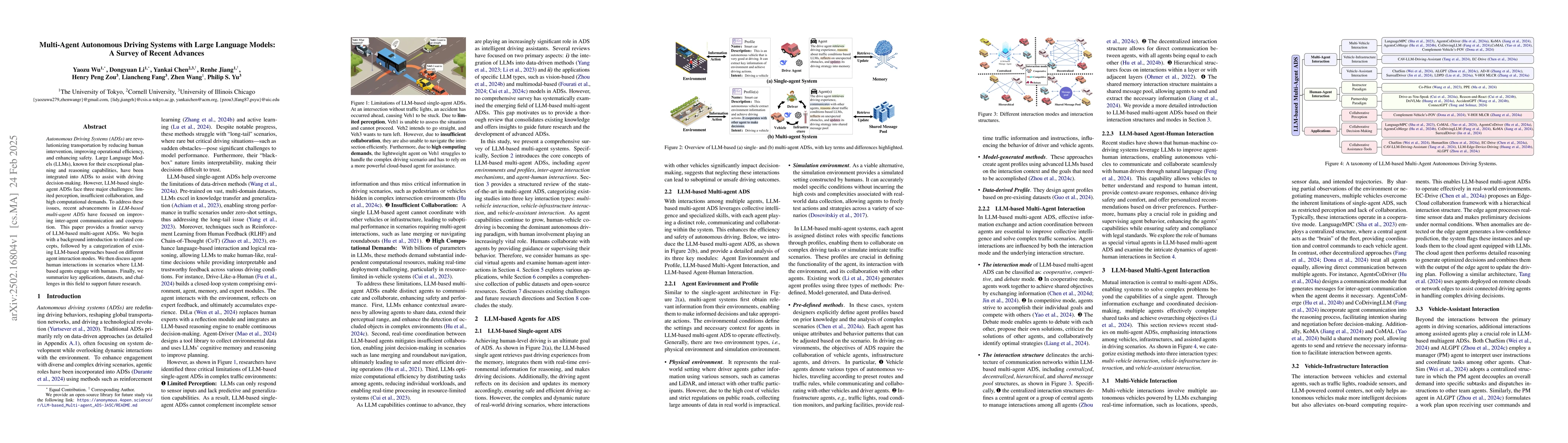 Thumbnail for Multi-Agent Autonomous Driving Systems with Large Language Models: A
  Survey of Recent Advances