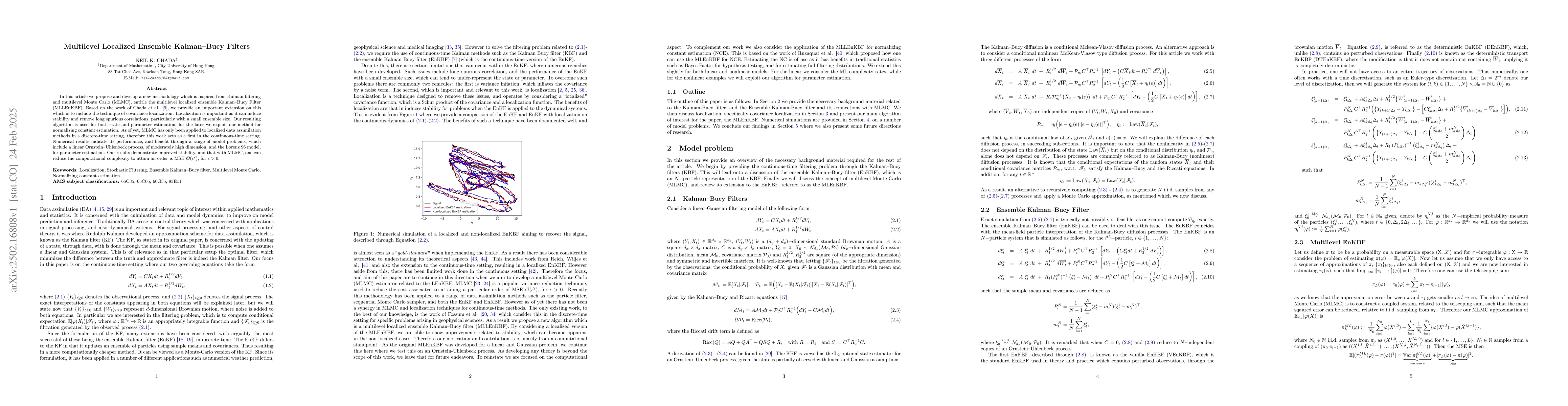 Thumbnail for Multilevel Localized Ensemble Kalman Bucy Filters