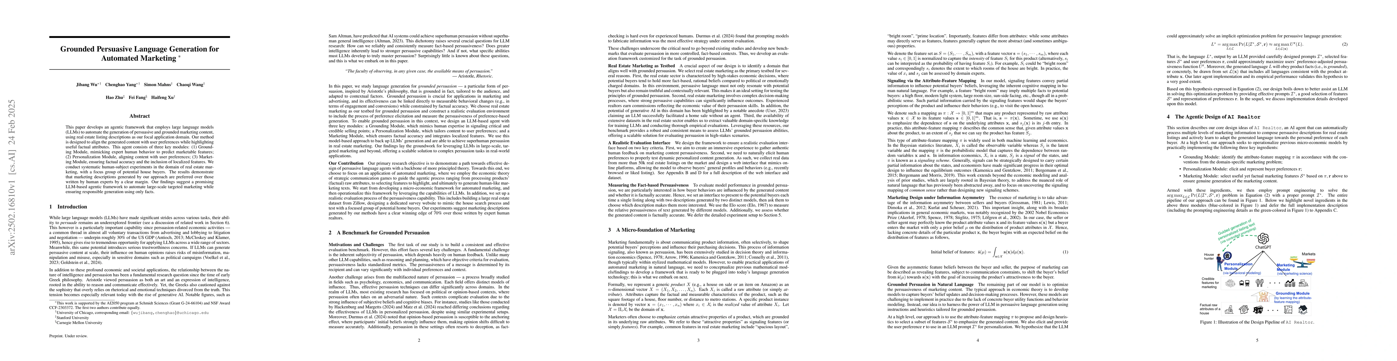 Thumbnail for Grounded Persuasive Language Generation for Automated Marketing