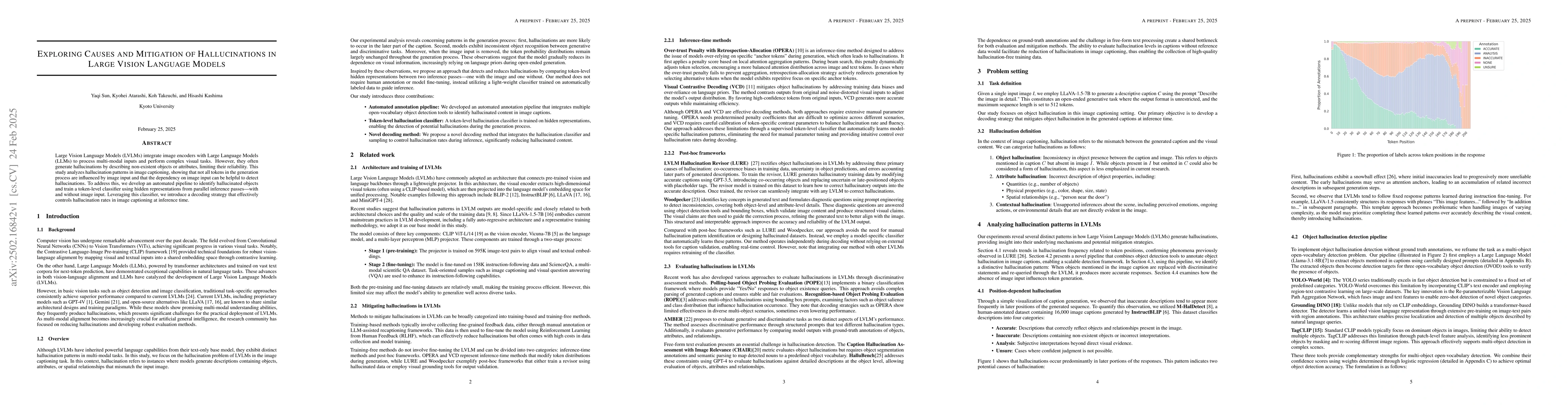 Thumbnail for Exploring Causes and Mitigation of Hallucinations in Large Vision
  Language Models
