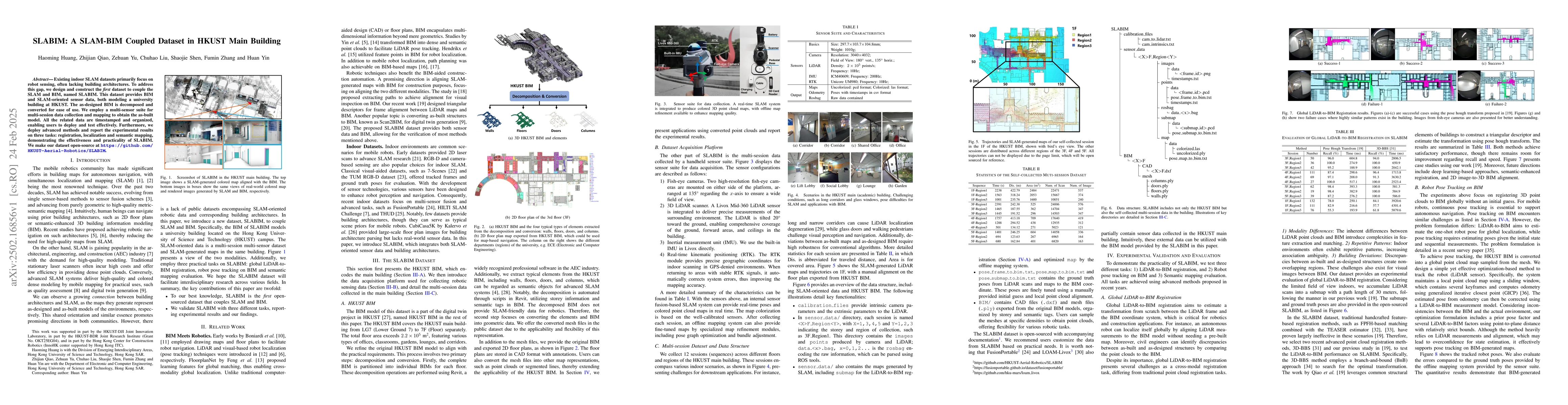 Thumbnail for SLABIM: A SLAM-BIM Coupled Dataset in HKUST Main Building