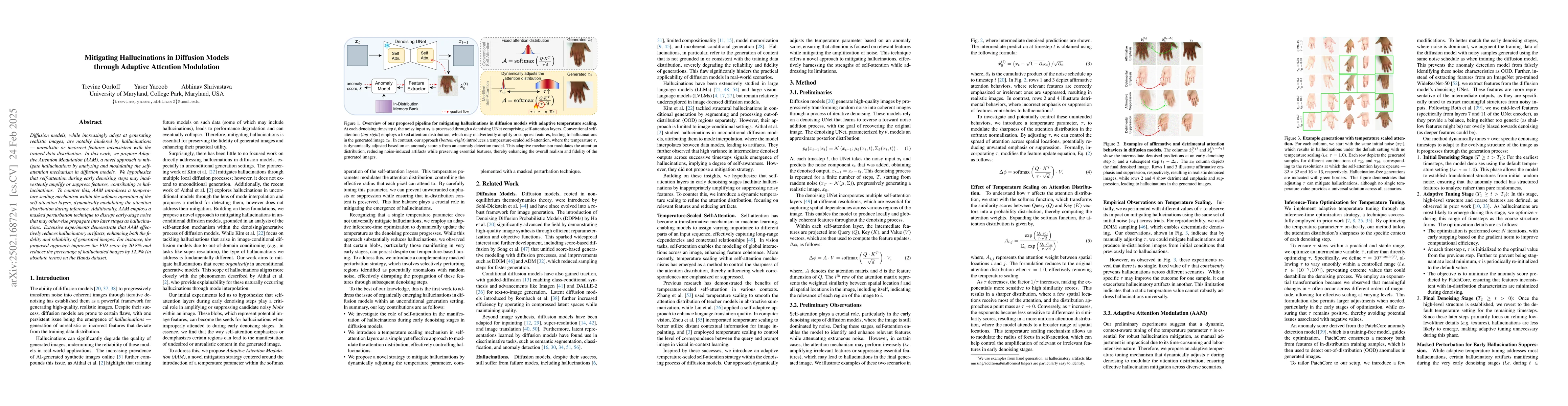 Thumbnail for Mitigating Hallucinations in Diffusion Models through Adaptive Attention
  Modulation