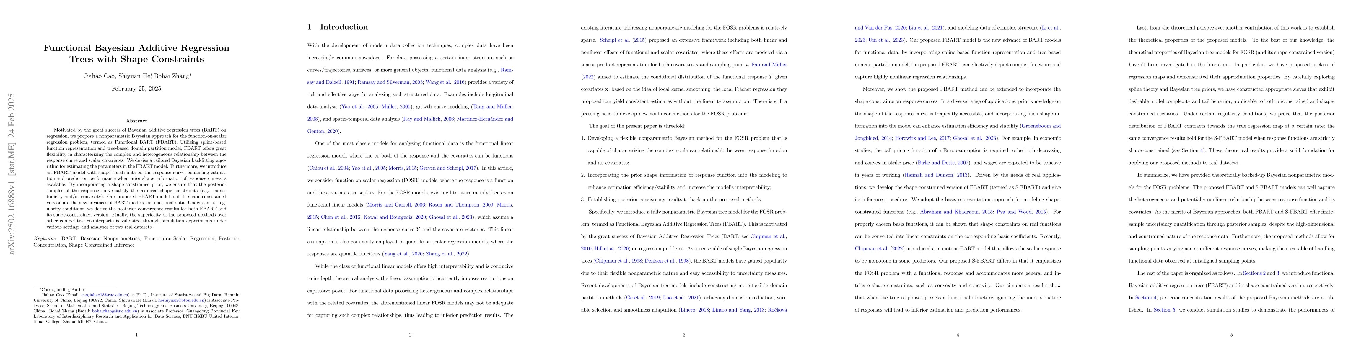 Thumbnail for Functional Bayesian Additive Regression Trees with Shape Constraints