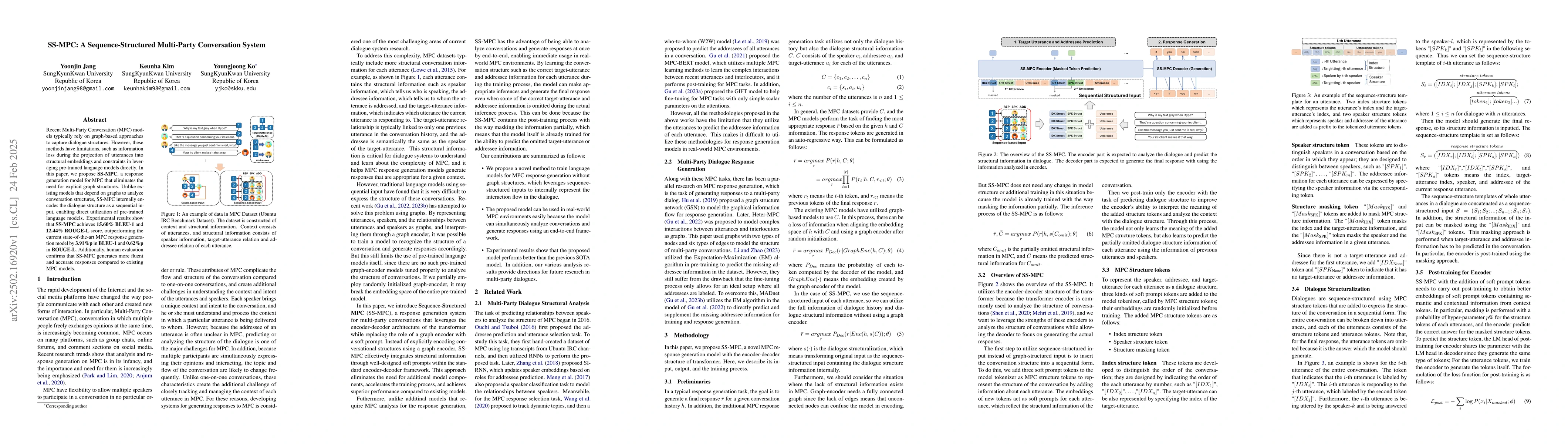 Thumbnail for SS-MPC: A Sequence-Structured Multi-Party Conversation System