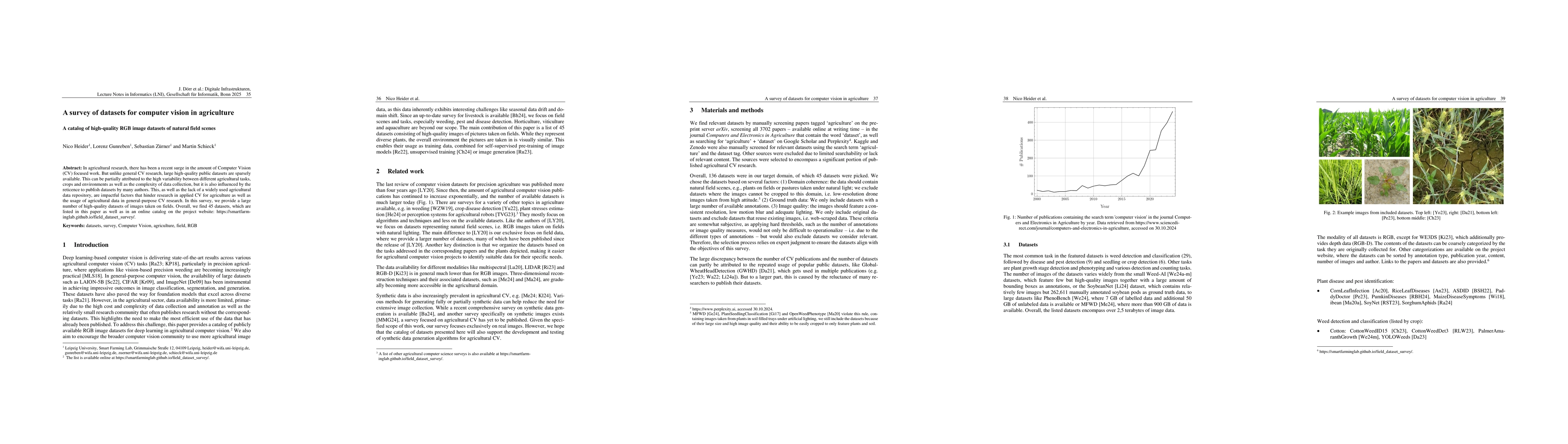 Thumbnail for A survey of datasets for computer vision in agriculture