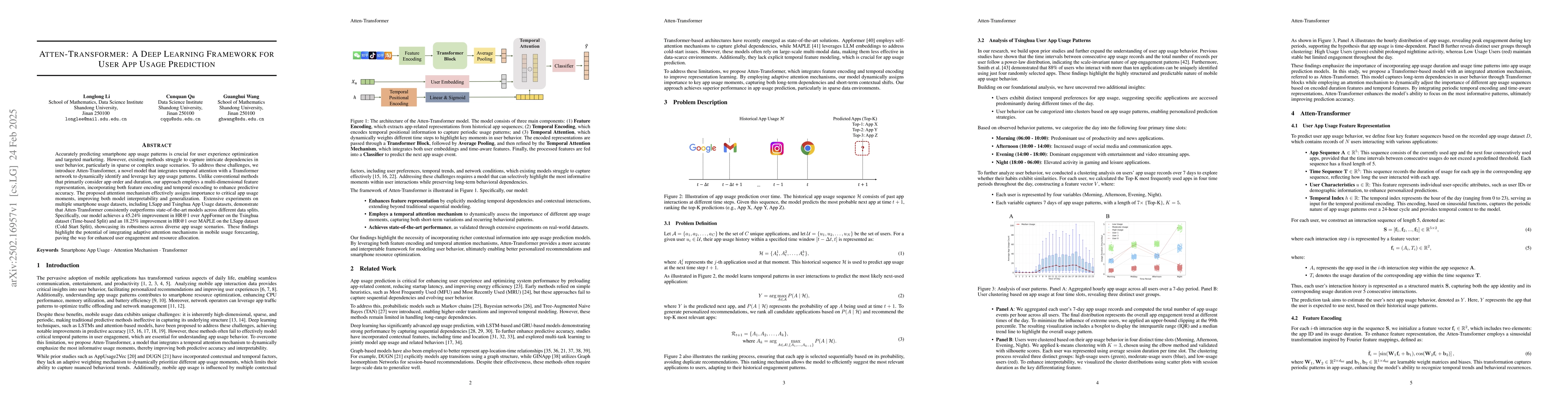 Thumbnail for Atten-Transformer: A Deep Learning Framework for User App Usage
  Prediction