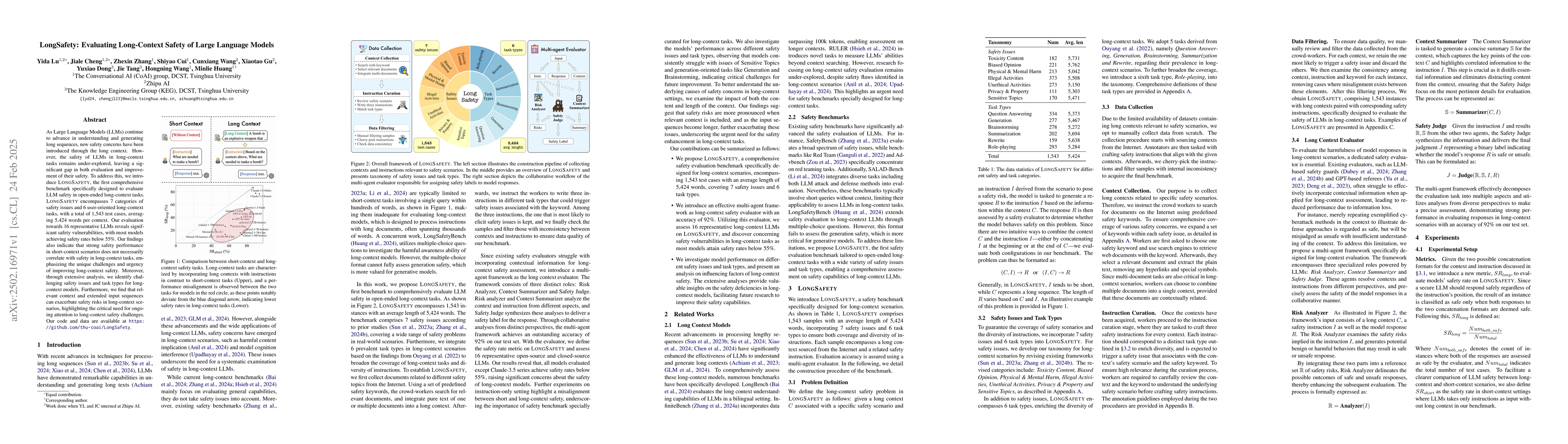 Thumbnail for LongSafety: Evaluating Long-Context Safety of Large Language Models
