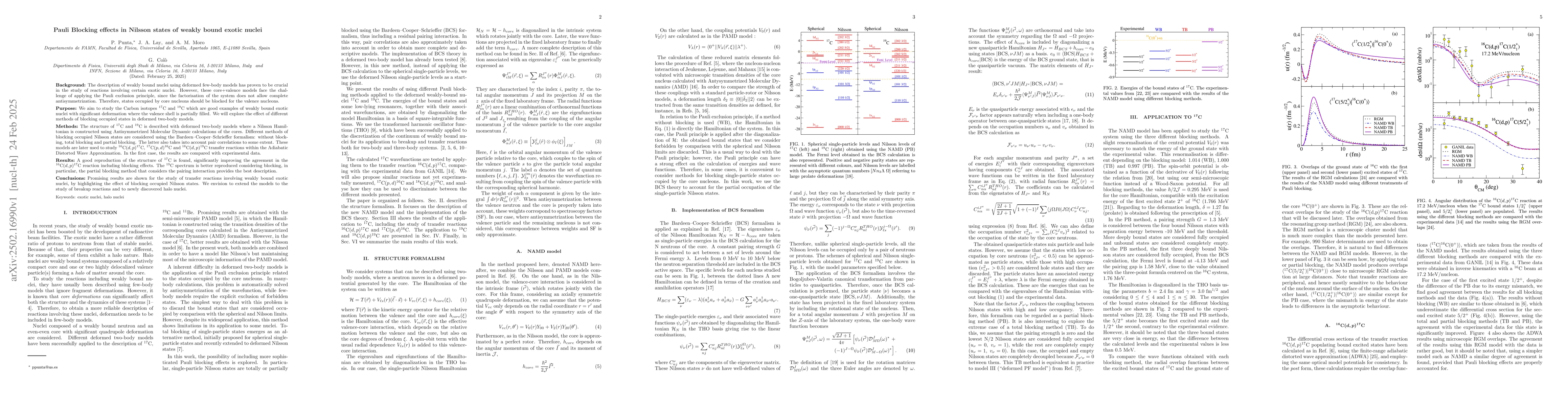 Thumbnail for Pauli Blocking effects in Nilsson states of weakly bound exotic nuclei