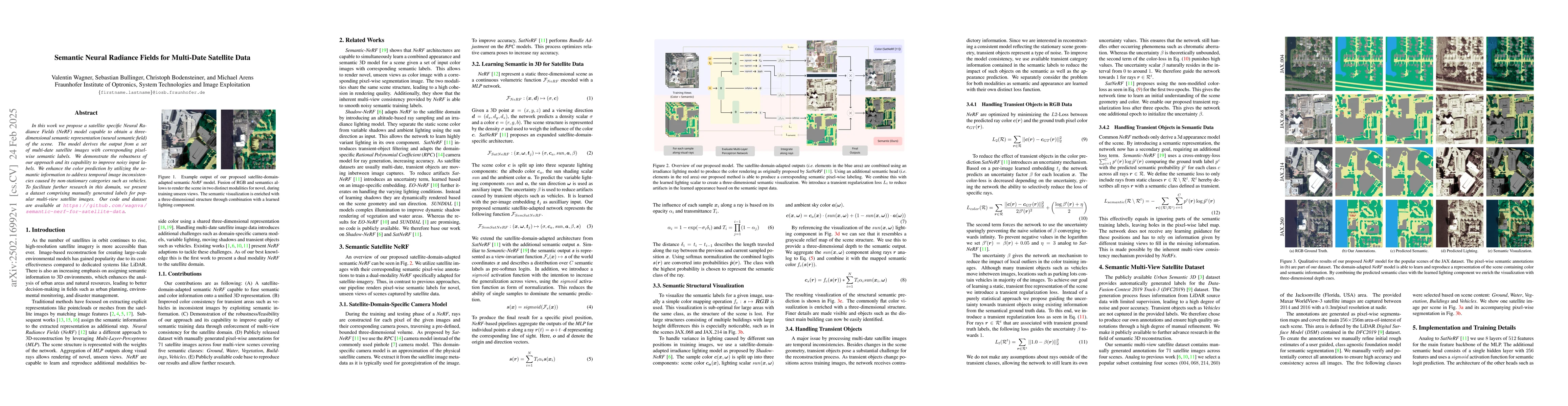 Thumbnail for Semantic Neural Radiance Fields for Multi-Date Satellite Data