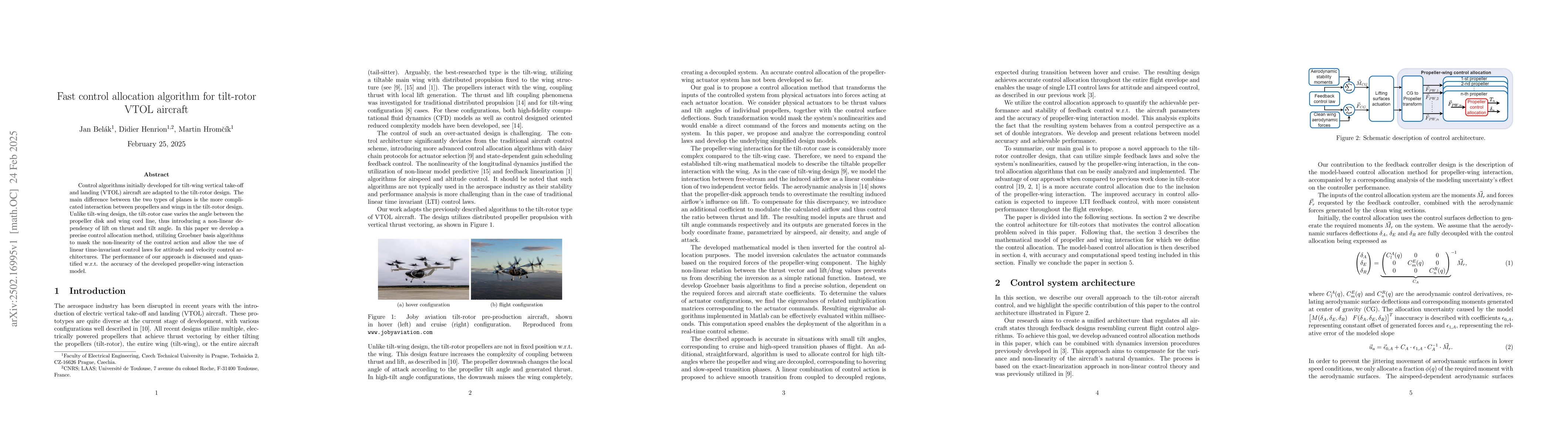 Thumbnail for Fast control allocation algorithm for tilt-rotor VTOL aircraft