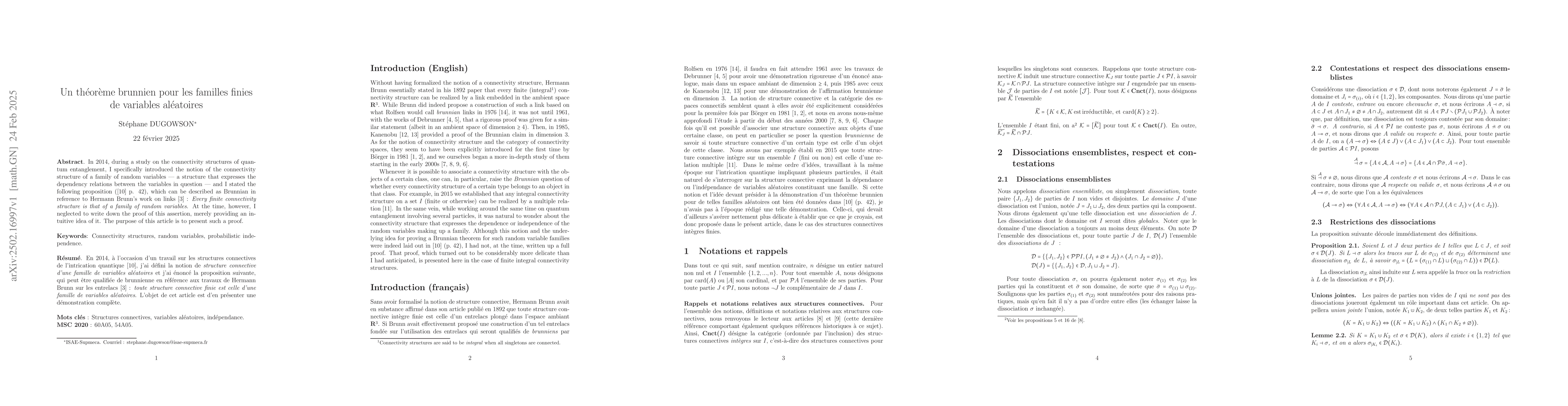 Thumbnail for A Brunnian Theorem for Finite Families of Random Variables
