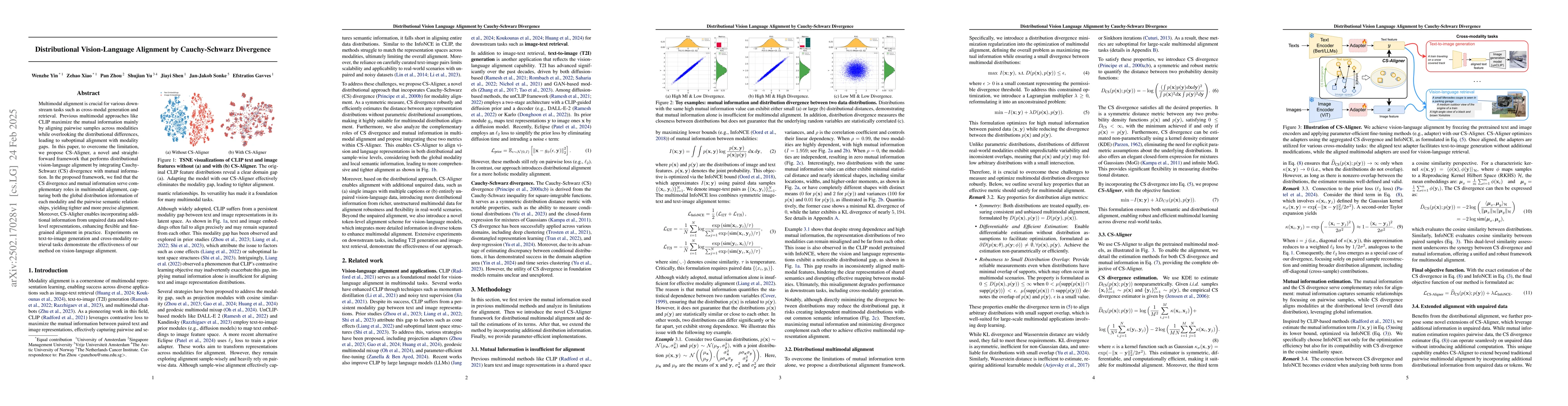 Thumbnail for Distributional Vision-Language Alignment by Cauchy-Schwarz Divergence