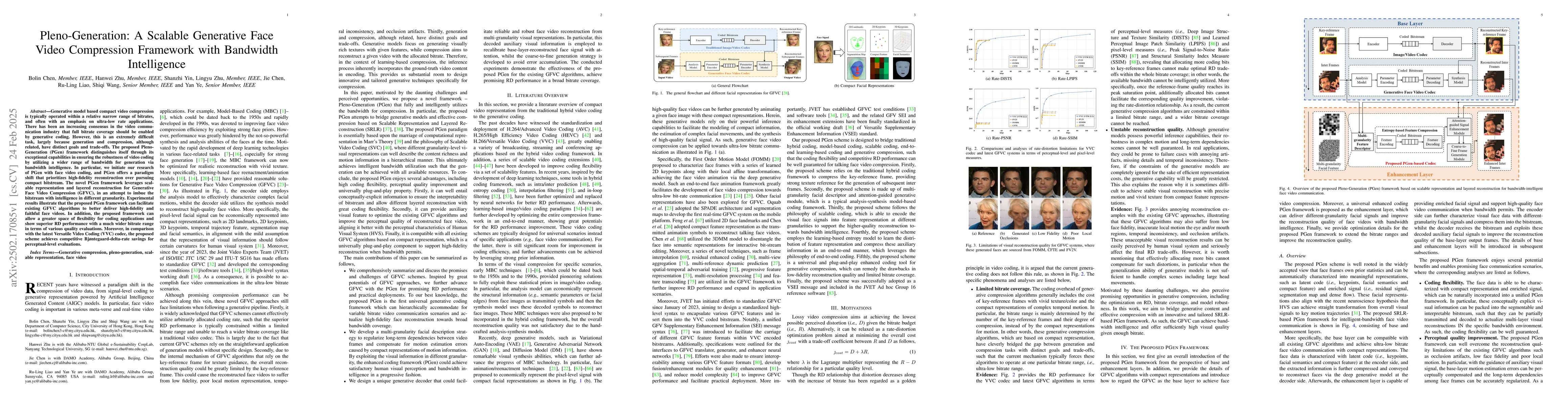 Thumbnail for Pleno-Generation: A Scalable Generative Face Video Compression Framework
  with Bandwidth Intelligence