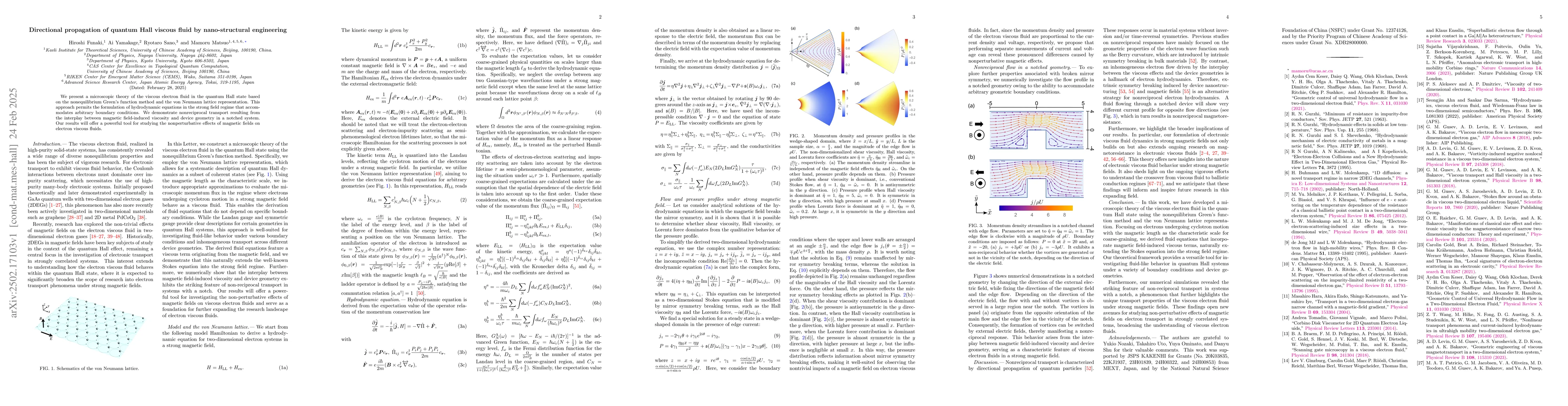 Thumbnail for Directional propagation of quantum Hall viscous fluid by nano-structural
  engineering