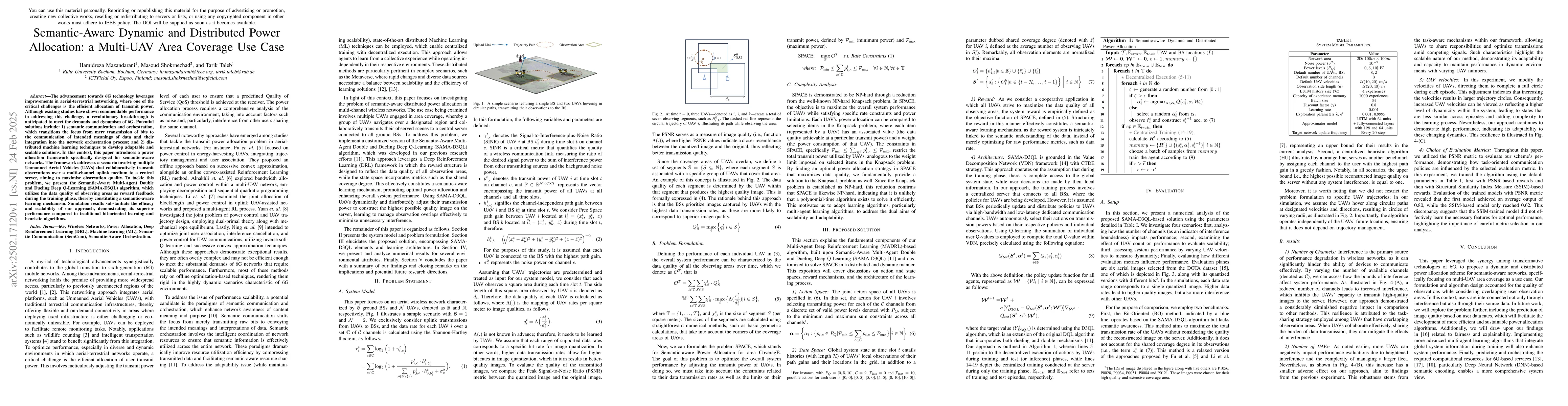 Thumbnail for Semantic-Aware Dynamic and Distributed Power Allocation: a Multi-UAV
  Area Coverage Use Case