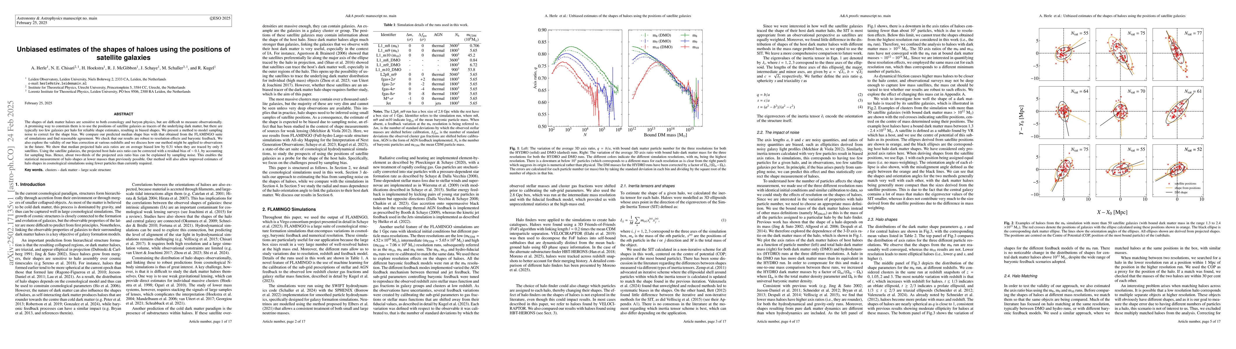 Thumbnail for Unbiased estimates of the shapes of haloes using the positions of
  satellite galaxies