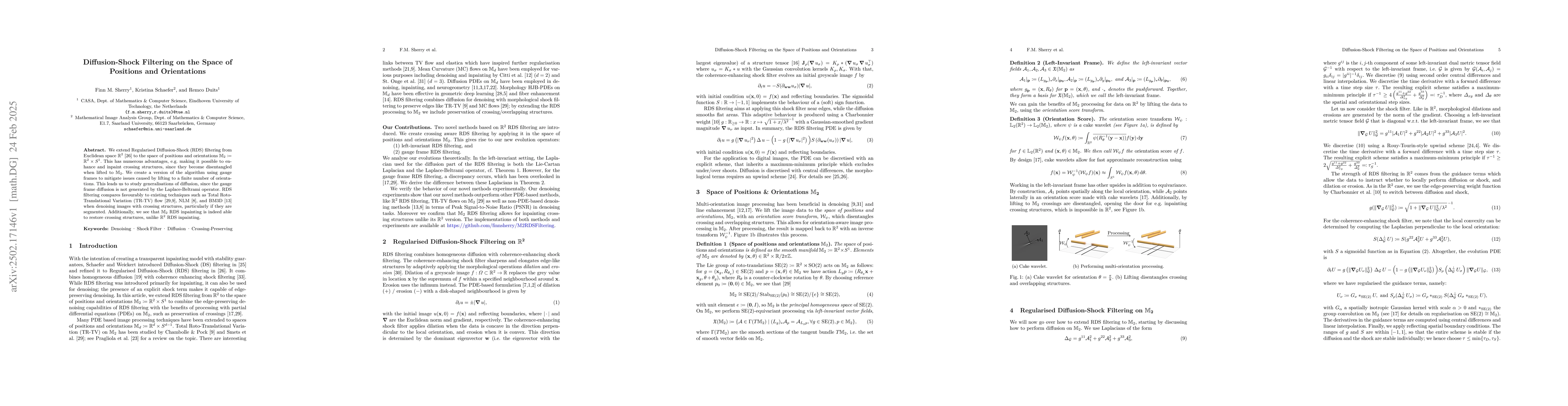 Thumbnail for Diffusion-Shock Filtering on the Space of Positions and Orientations