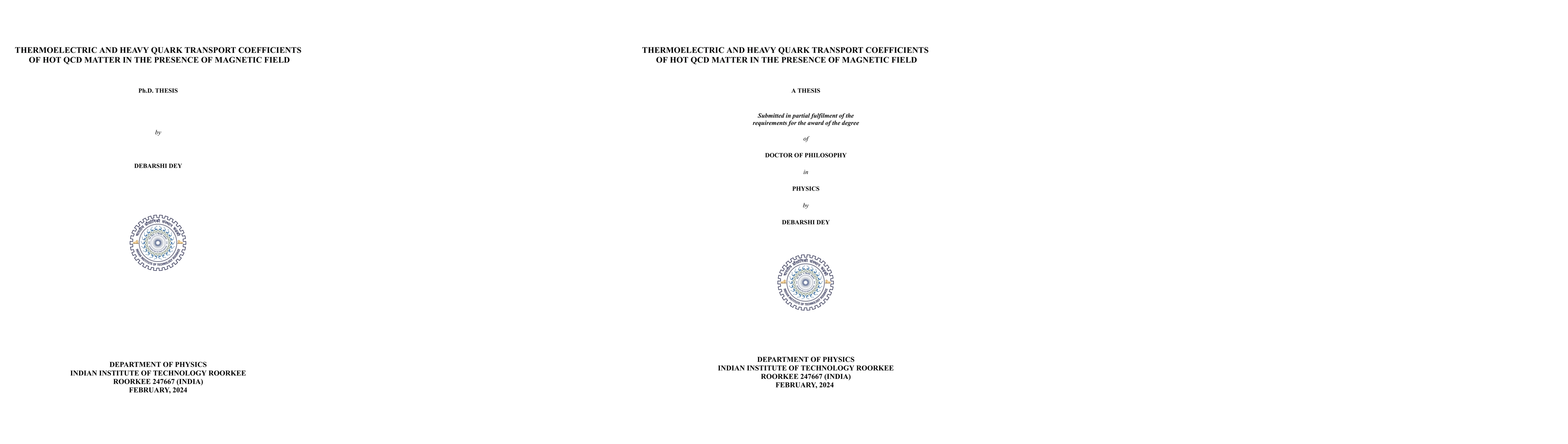Thumbnail for Thermoelectric and heavy quark transport coefficients of hot QCD matter
  in the presence of magnetic field