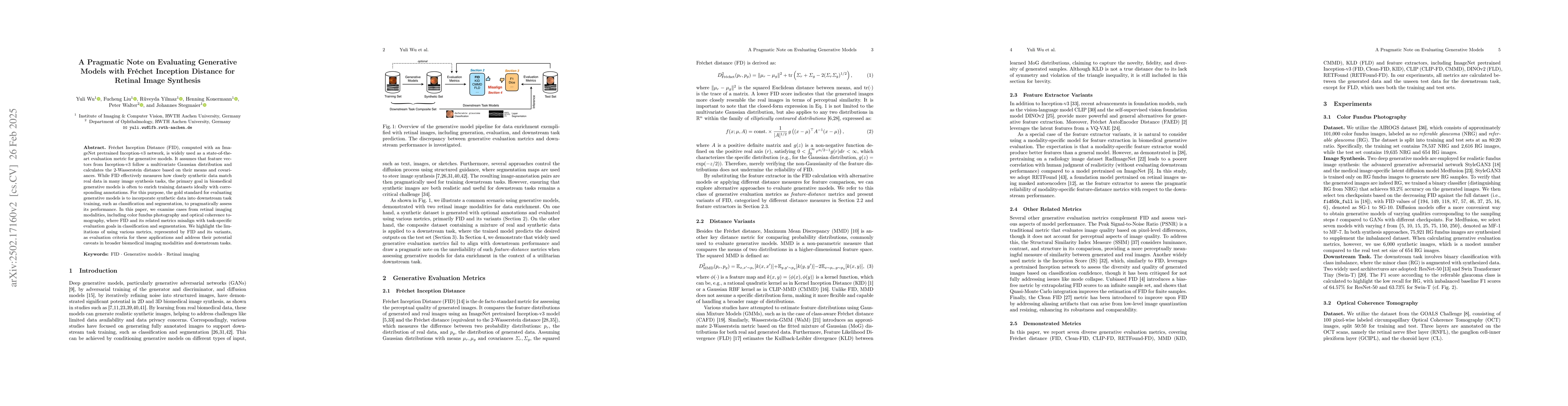 Thumbnail for A Pragmatic Note on Evaluating Generative Models with Fréchet
  Inception Distance for Retinal Image Synthesis