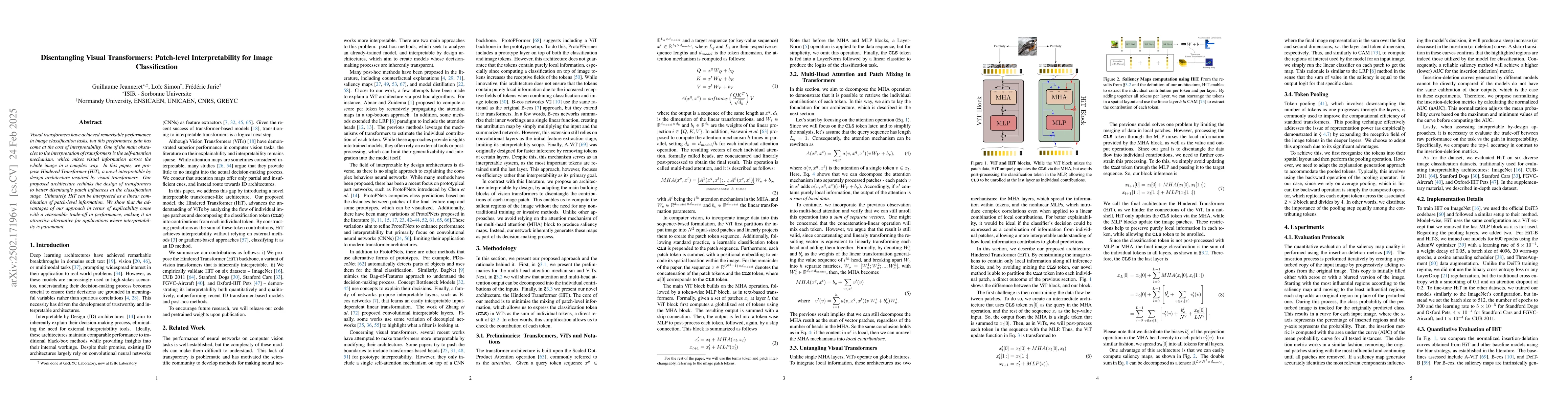 Thumbnail for Disentangling Visual Transformers: Patch-level Interpretability for
  Image Classification