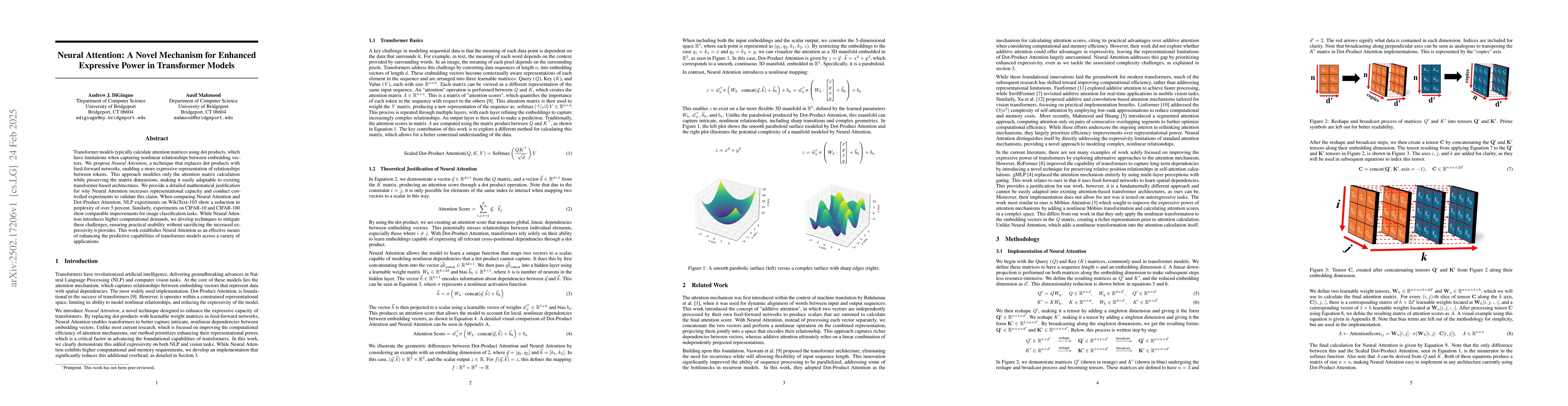 Thumbnail for Neural Attention: A Novel Mechanism for Enhanced Expressive Power in
  Transformer Models