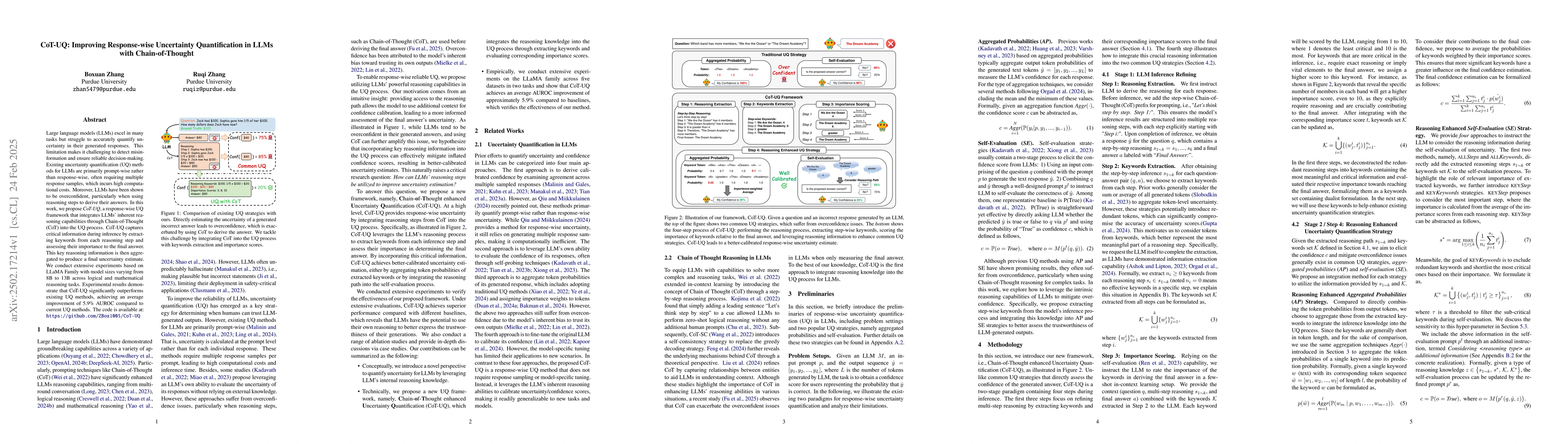 Thumbnail for CoT-UQ: Improving Response-wise Uncertainty Quantification in LLMs with
  Chain-of-Thought