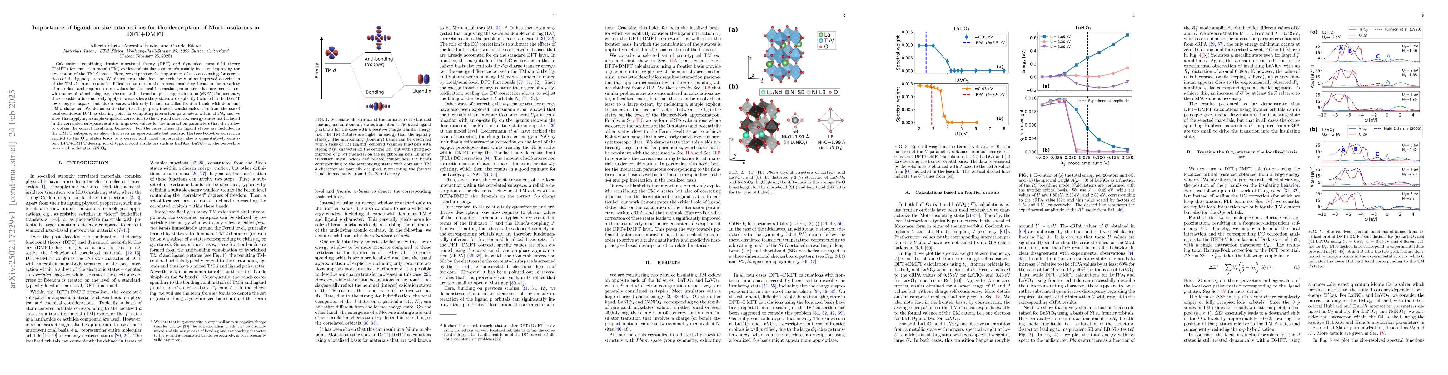 Thumbnail for Importance of ligand on-site interactions for the description of
  Mott-insulators in DFT+DMFT