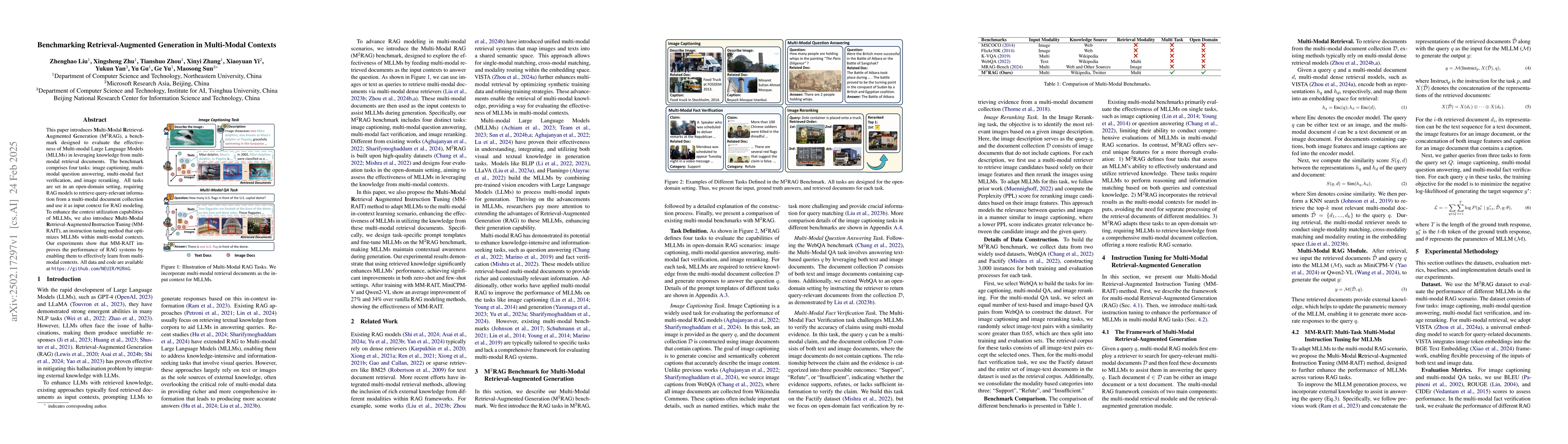 Thumbnail for Benchmarking Retrieval-Augmented Generation in Multi-Modal Contexts